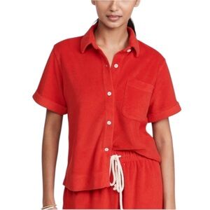 ALEX MILL Benny Cotton-Blend Terry Shirt size S